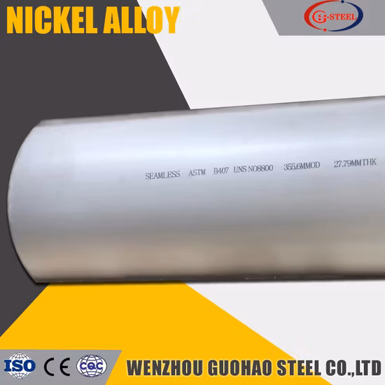 Tubo Incoloy 800 800h 800ht Tubo Incoloy 800 Liga de níquel Tubo sem costura Incoloy 800 800h 800ht
